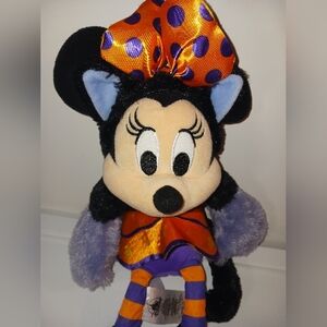 Authentic 2019 Disney Store Minnie Halloween Plush 15" Wolf Cat